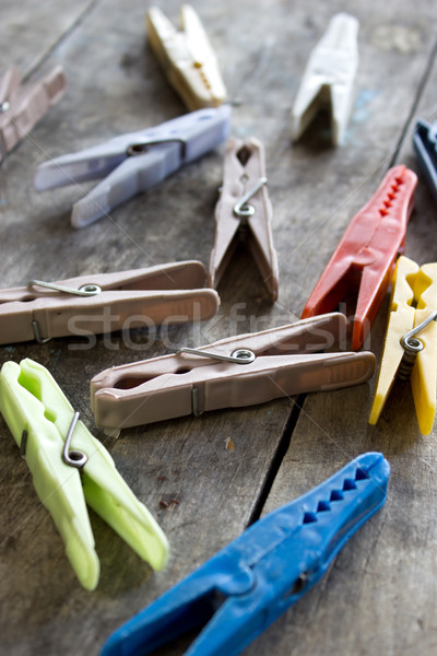 Clothespins on the table Stock photo © nessokv