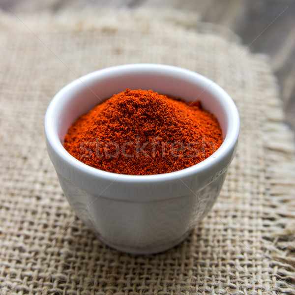 Sol poivre chaud paprika poudre Photo stock © nessokv