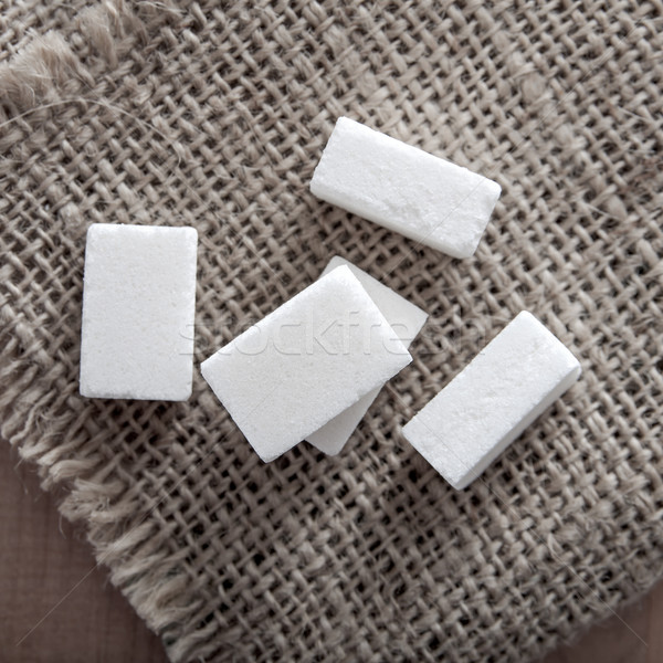 Zollette di zucchero tavola foto bianco zucchero Foto d'archivio © nessokv