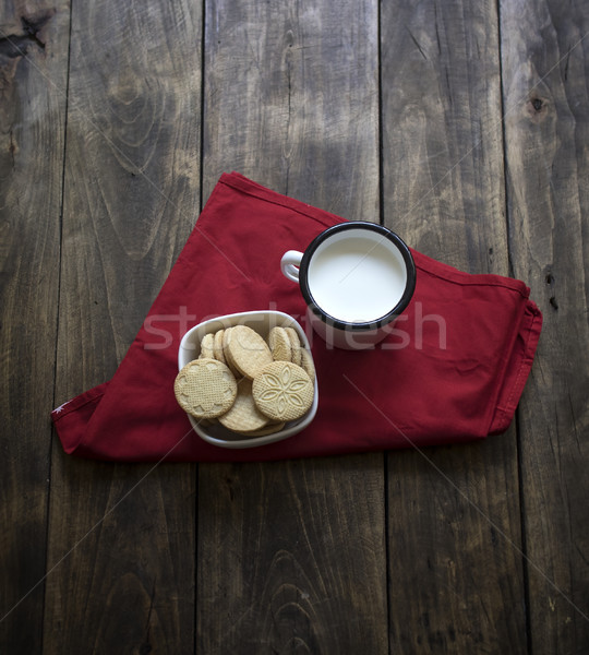 Orgánico sin gluten azúcar cookies leche alimentos Foto stock © nessokv