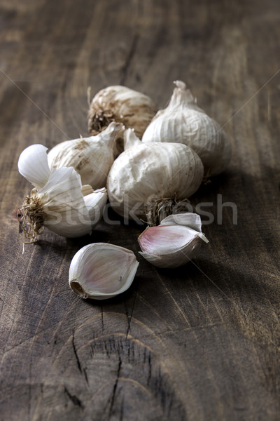 Organic garlic Stock photo © nessokv