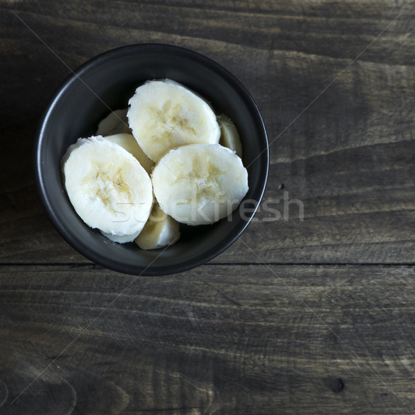 Foto stock: Bananas · tigela · comida