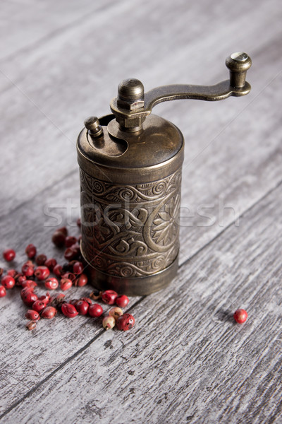 Old Pepper grinder mill Stock photo © nessokv