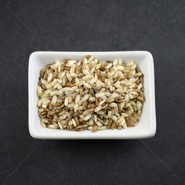 Brown rice on table Stock photo © nessokv