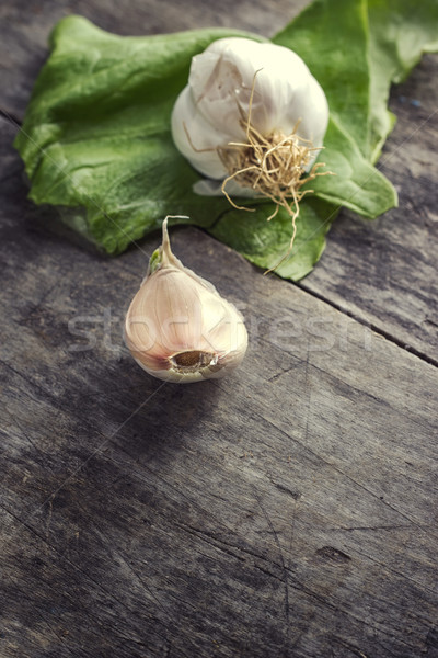 Garlic bulbs and cloves Stock photo © nessokv