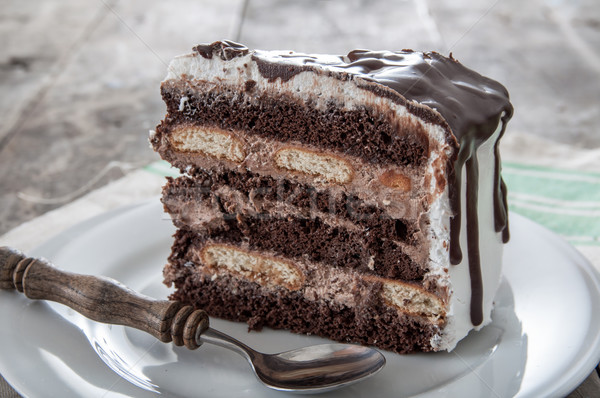 Chocolate cake Stock photo © nessokv