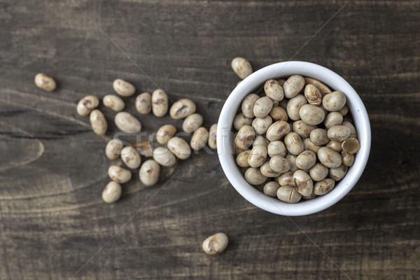 roasted soybeans in  bowl Stock photo © nessokv