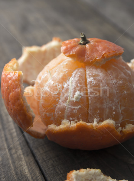 Stockfoto: Oranje · vruchten · houten · voedsel · oranje · landbouw