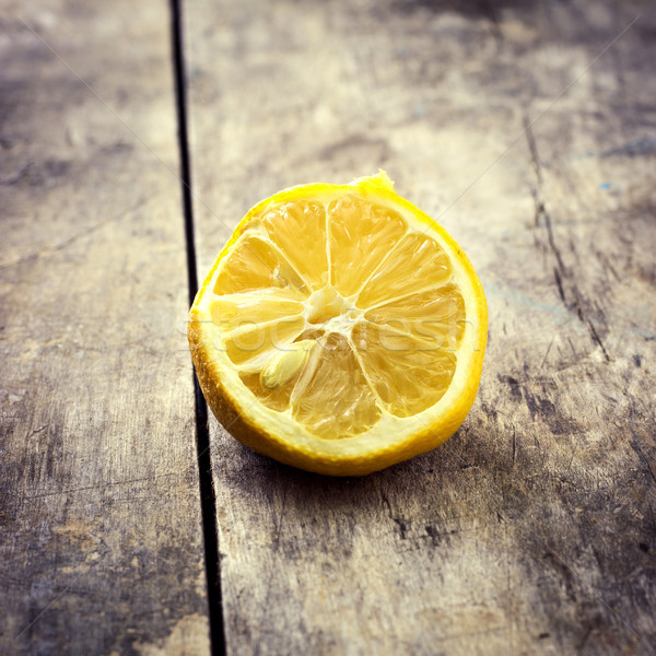 Withered Half Lemon Stock photo © nessokv