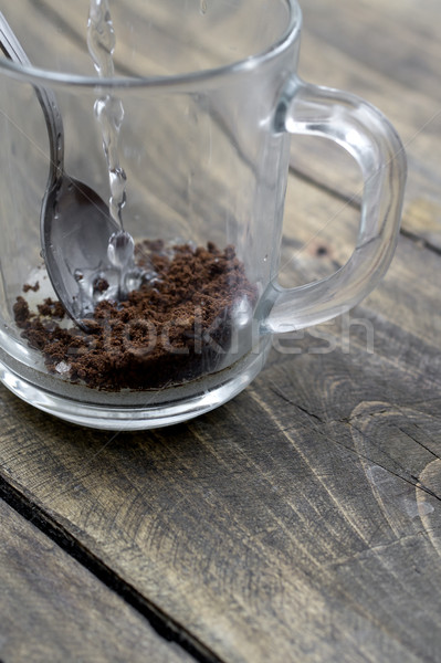 Making instant coffee Stock photo © nessokv