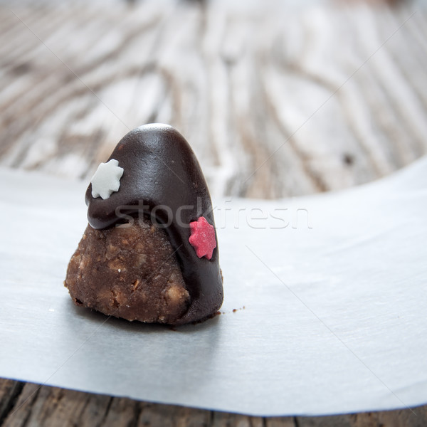 Stockfoto: Eigengemaakt · chocolade · kabouter · tabel · voedsel