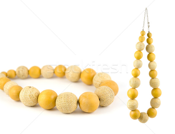 Wood & Cloth Necklace Stock photo © newt96