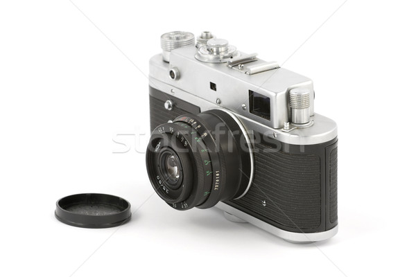 レトロな カメラ レンズ キャップ 孤立した ストックフォト © newt96