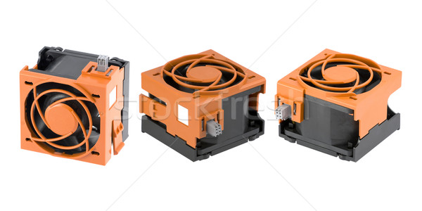 Stock photo: Cooling Fans in Protection Cage