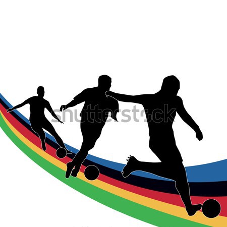 Jocurile olimpice sportiv corp fundal siluetă rasă Imagine de stoc © nezezon