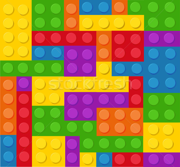 Plastic construction blocks Stock photo © nezezon