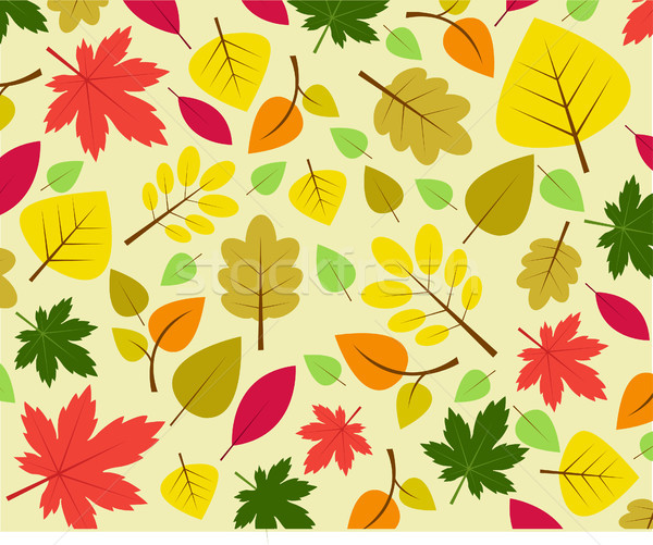Autumn leaves vector illustration Stock photo © nezezon