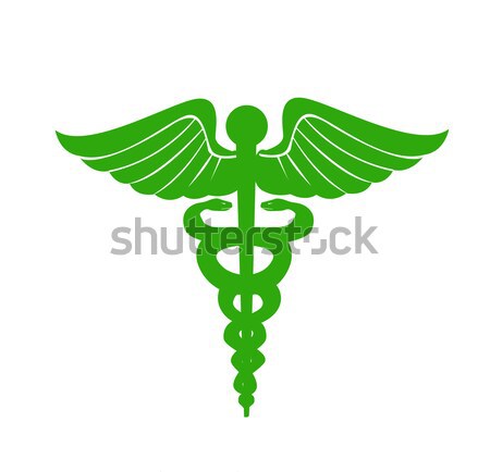 Medizinischen Zeichen Krankenhaus Zeichen Wissenschaft Schlange Stock foto © nezezon