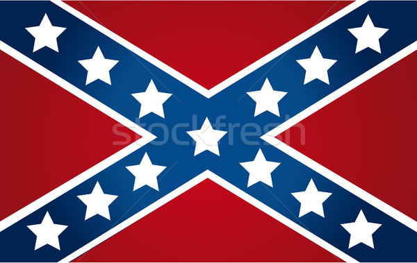 National flag of the Confederate States of America Stock photo © nezezon
