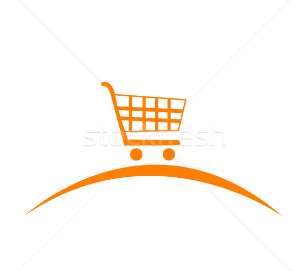 Shopping cart icon Stock photo © nezezon