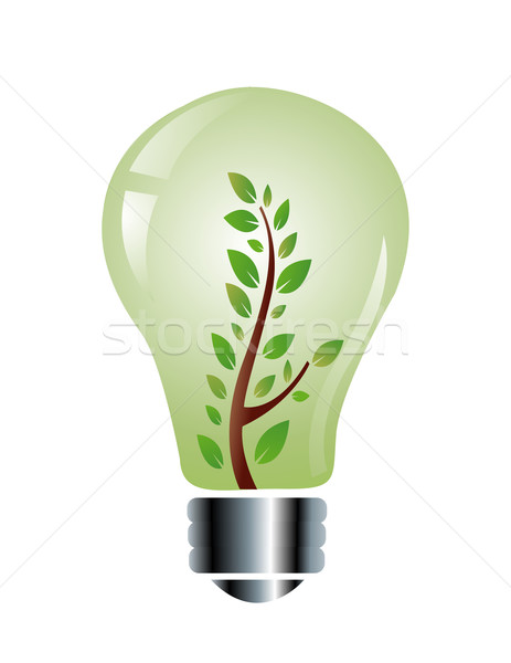 ecology friendly light bulb Stock photo © nezezon
