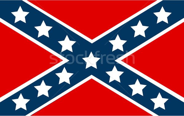 National flag of the Confederate States of America Stock photo © nezezon