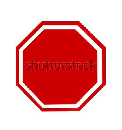 Blank Stop Sign Stock photo © nezezon