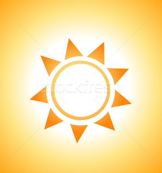 Stock photo: Vector illustration of sunrise sun 