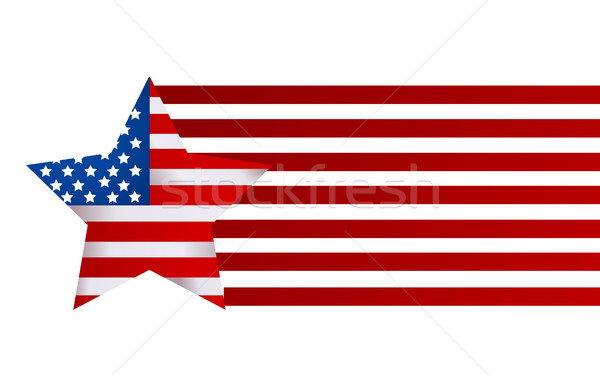 USA flag in style vector Stock photo © nezezon