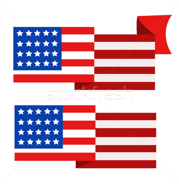 United State Of America flag isolated vector Stock photo © nezezon