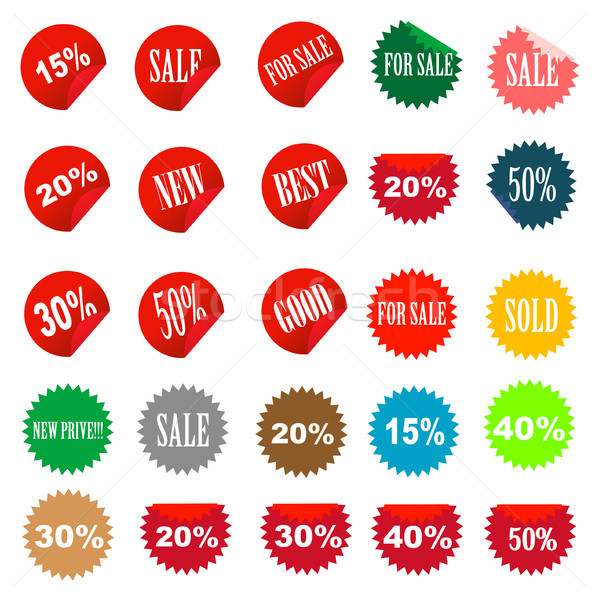 set of tags fully editable vector illustration Stock photo © nezezon
