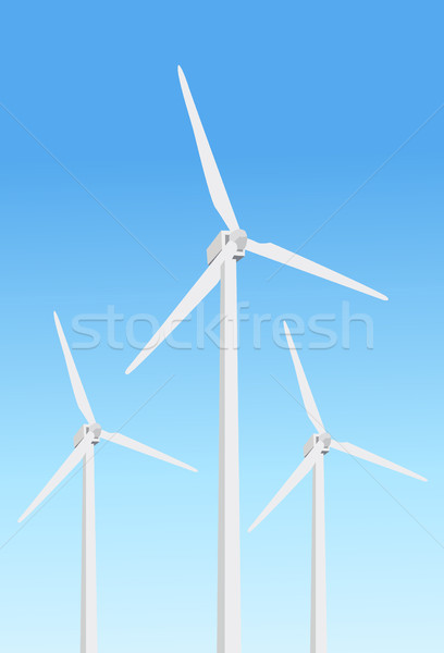 Windmill Vector Stock photo © nezezon
