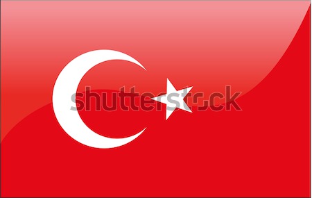 Vector Turquía bandera fondo color wallpaper Foto stock © nezezon