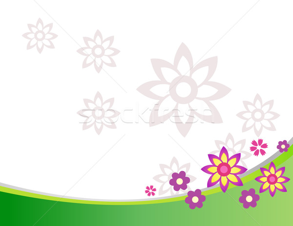 Színes tavaszi virágok tavasz boldog természet terv Stock fotó © nezezon