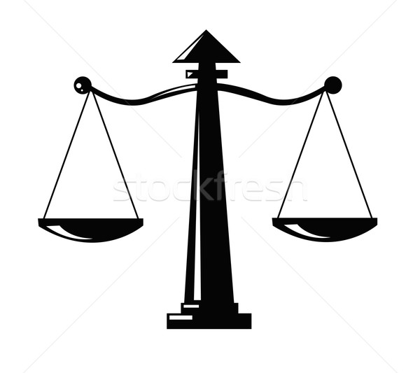 Justice scale icon  Stock photo © nezezon