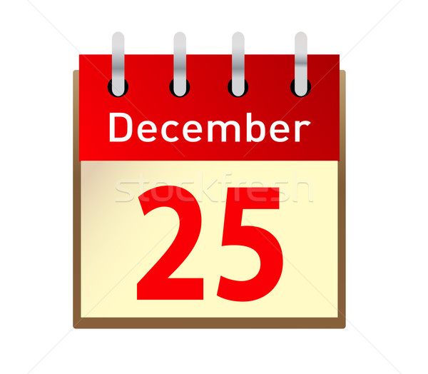 Crăciun zi calendar data afaceri hârtie Imagine de stoc © nezezon