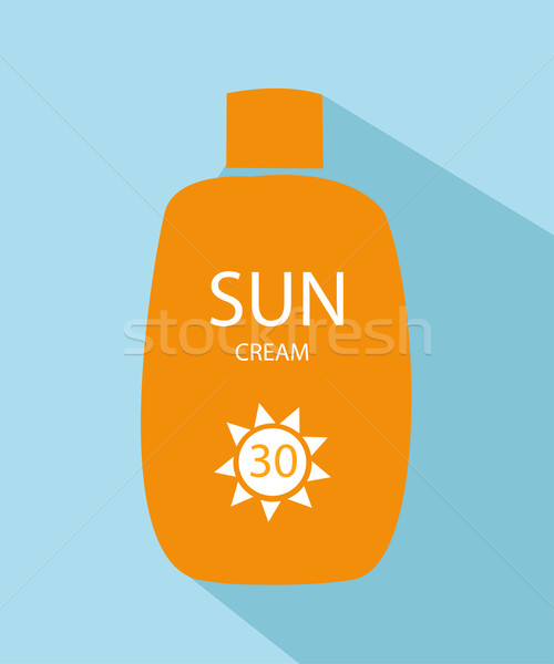 glossy sunblock cream Stock photo © nezezon