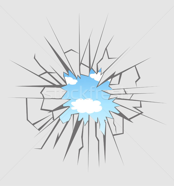 Crushed glass  Stock photo © nezezon