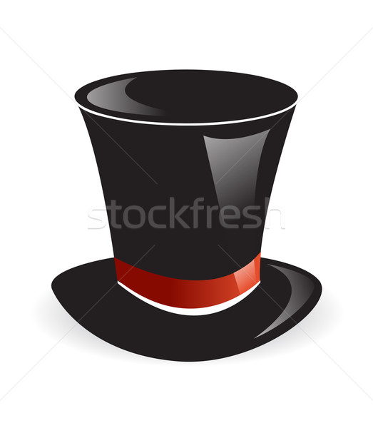 Magic hat wektora biały cyrku pokaż Zdjęcia stock © nezezon