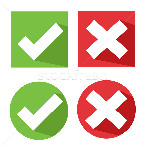vector check mark icons Stock photo © nezezon