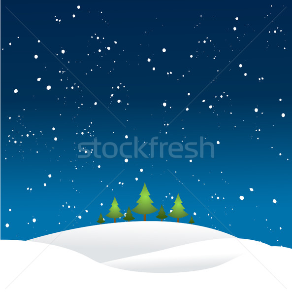 Karácsony tájkép erdő absztrakt természet fény Stock fotó © nezezon