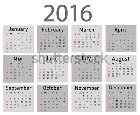 Calendar for 2017 Stock photo © nezezon