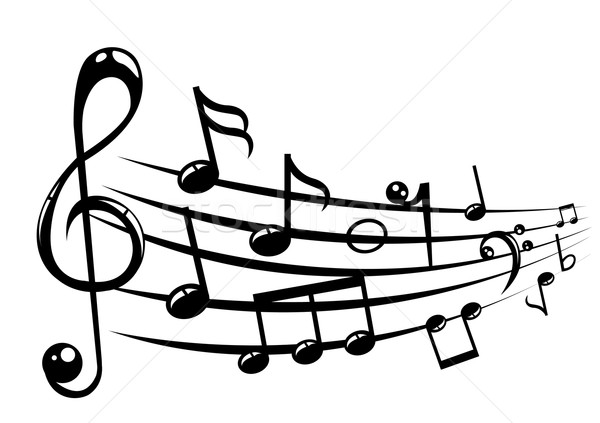 商业照片: 音符 · 员工 ·线· 设计 · 钢琴 · 侧影