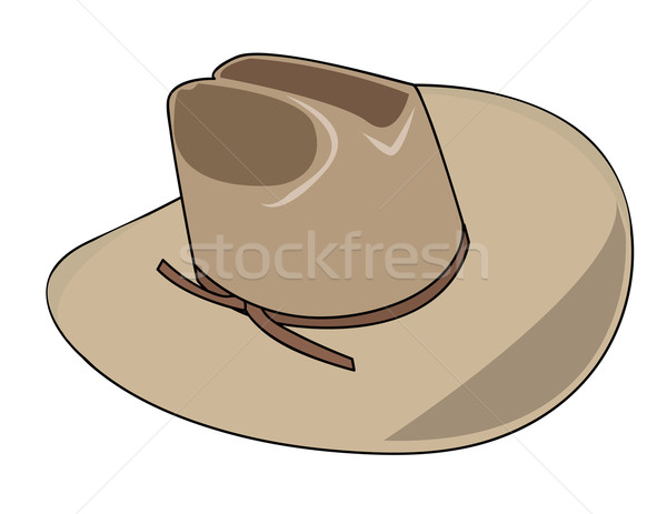 Illusztráció cowboykalap nap mező birka cowboy Stock fotó © nezezon