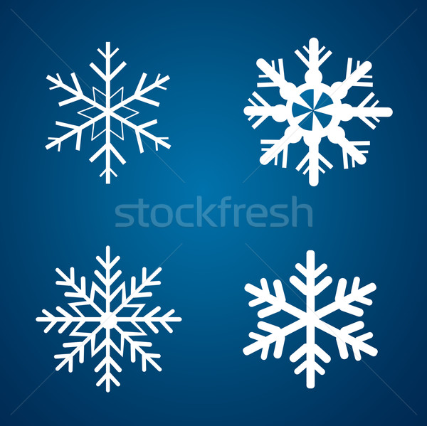 Stock photo: Vector snowflakes set for Christmas design.