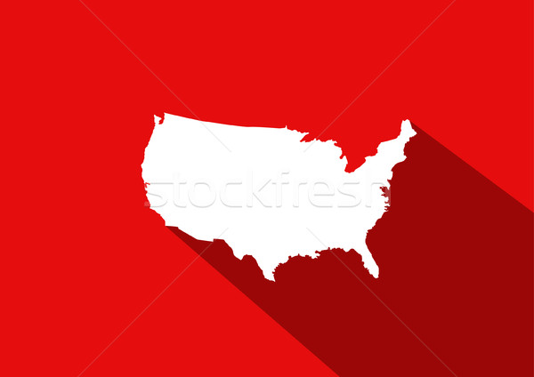 ABD harita dünya renk Alabama Arizona Stok fotoğraf © nezezon