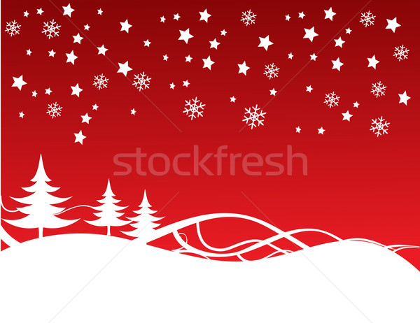 Christmas Background fully editable vector illustration Stock photo © nezezon