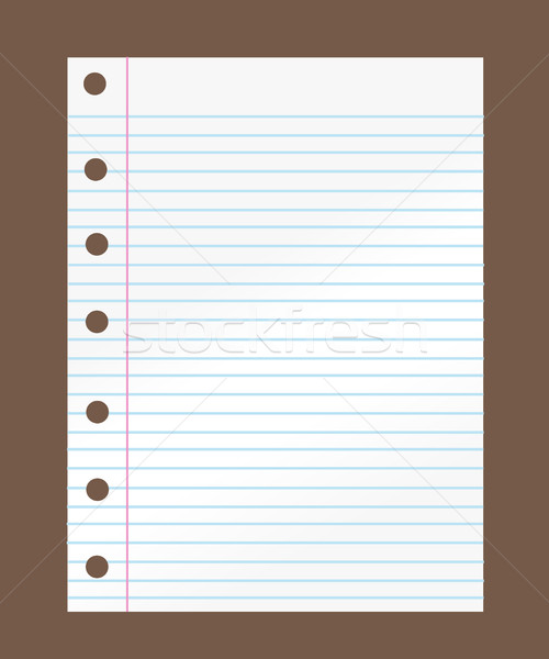 Stock photo: Notebook paper