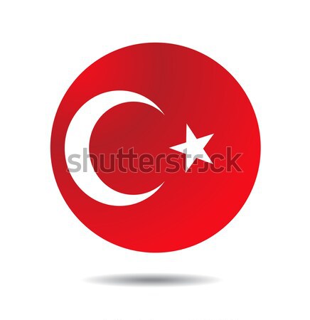 Turkey flag Stock photo © nezezon