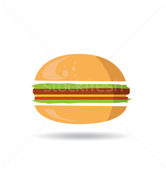 Hamburger symbol Stock photo © nezezon
